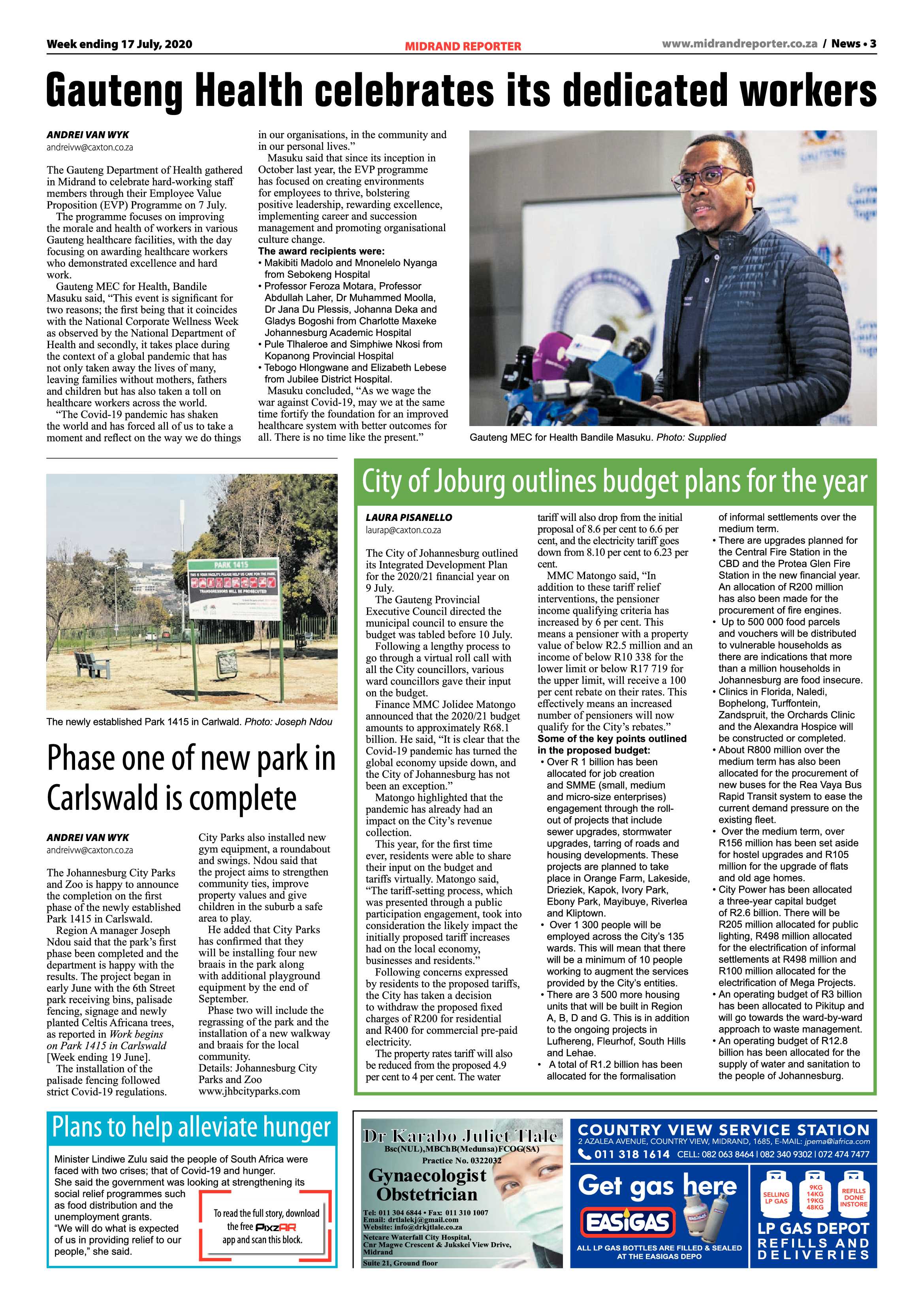Midrand Reporter 17 July 2020 page 3