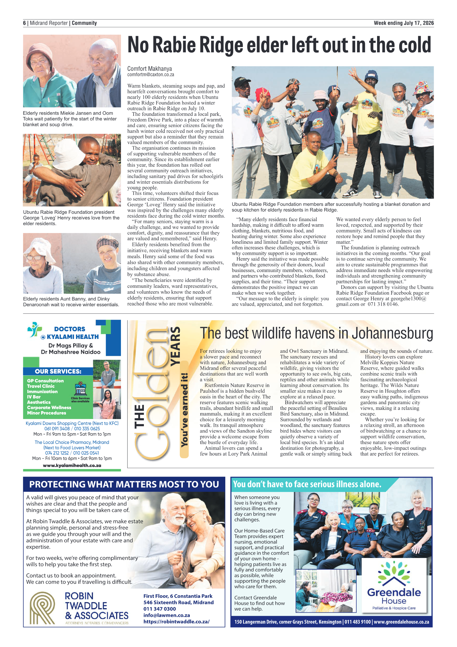 Midrand Reporter 17 July 2026 page 6