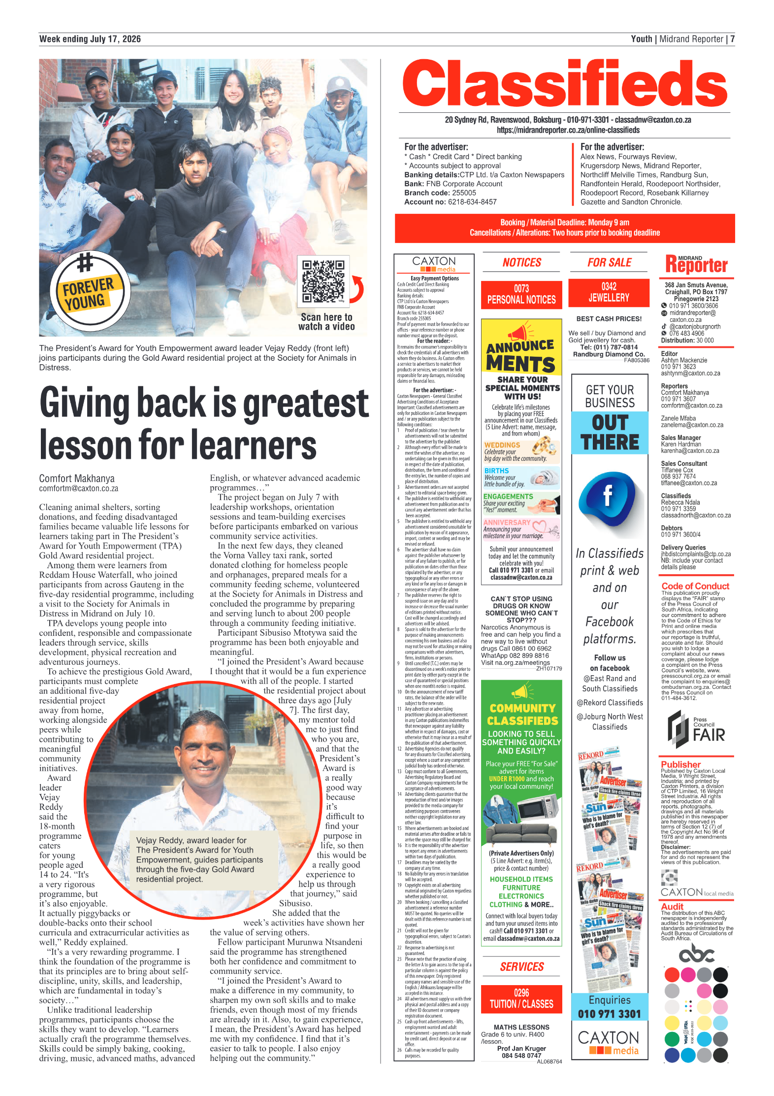 Midrand Reporter 17 July 2026 page 7