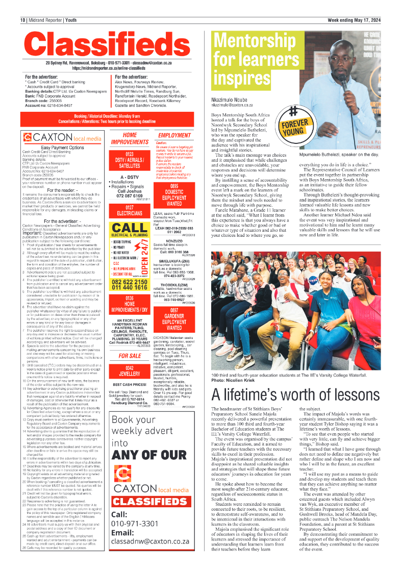 Midrand Reporter 17 May 2024 page 10