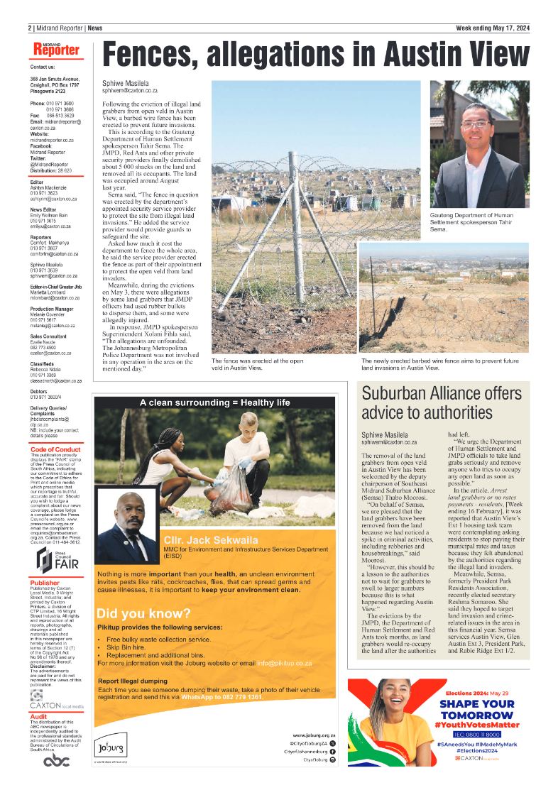 Midrand Reporter 17 May 2024 page 2