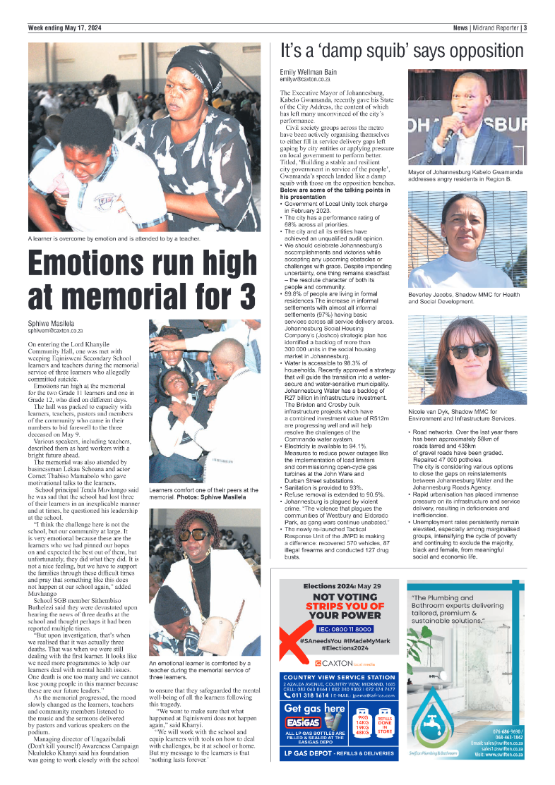 Midrand Reporter 17 May 2024 page 3