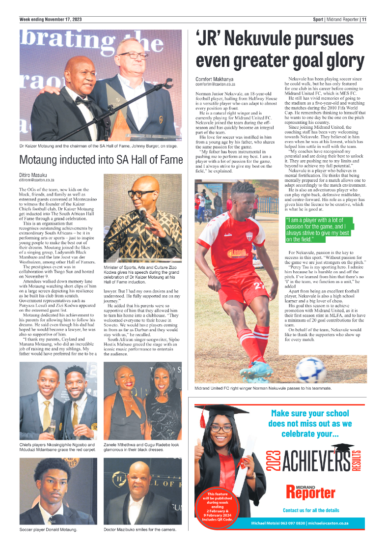 Midrand Reporter 17 November 2023 page 11