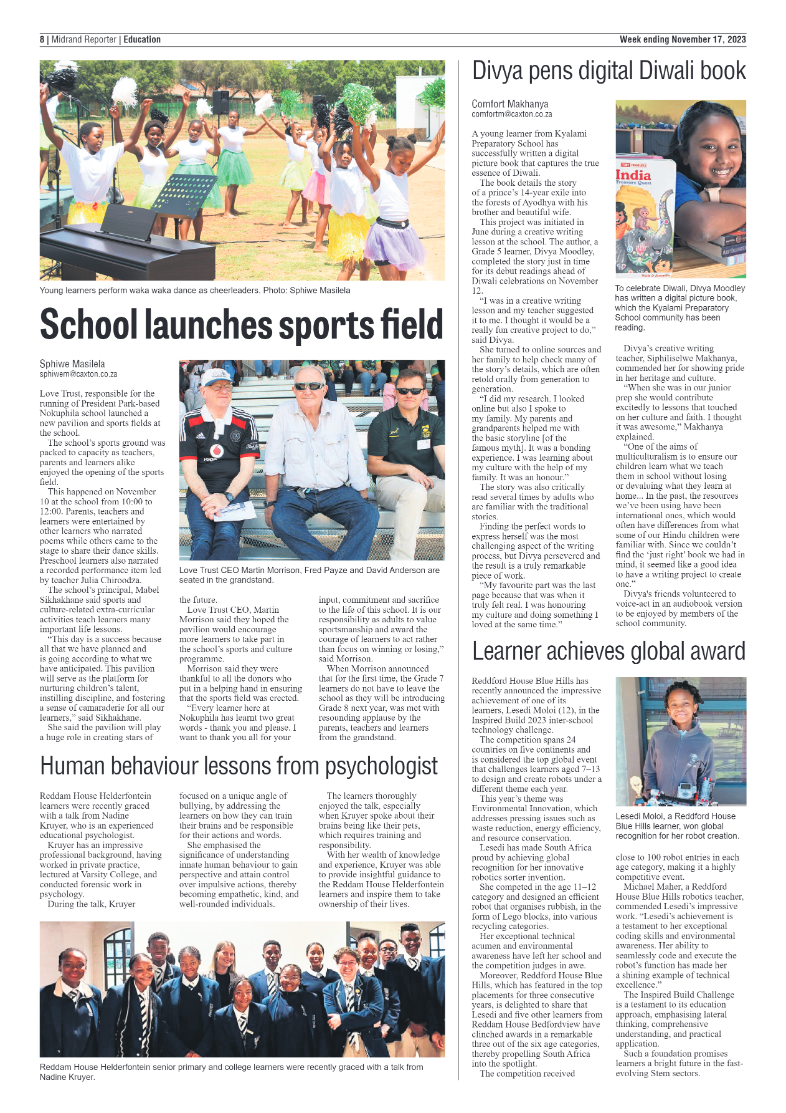Midrand Reporter 17 November 2023 page 8
