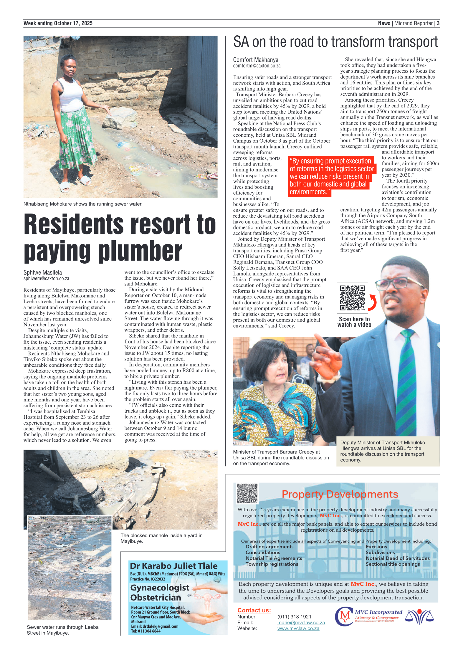 Midrand Reporter 17 October 2025 page 3