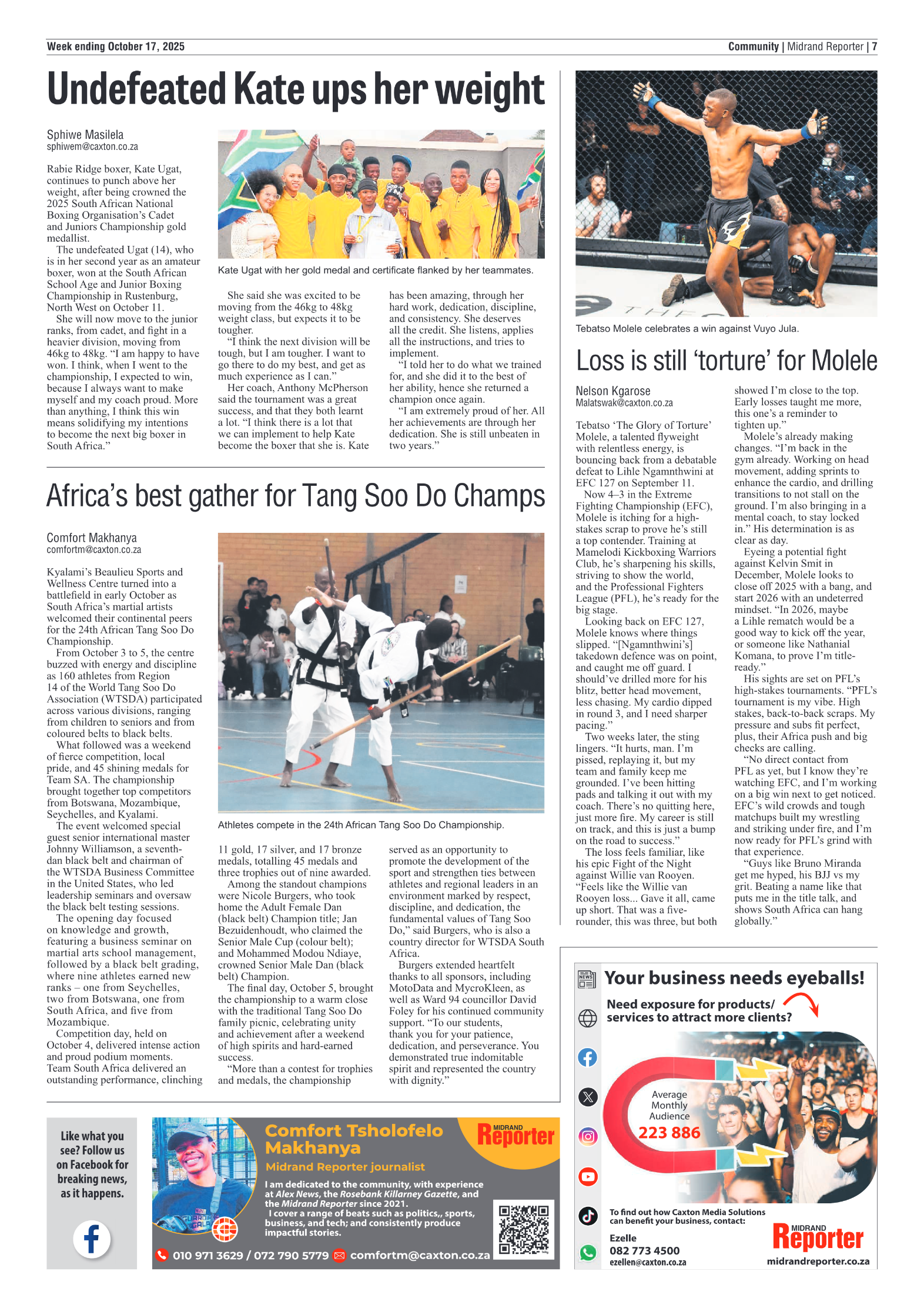 Midrand Reporter 17 October 2025 page 7