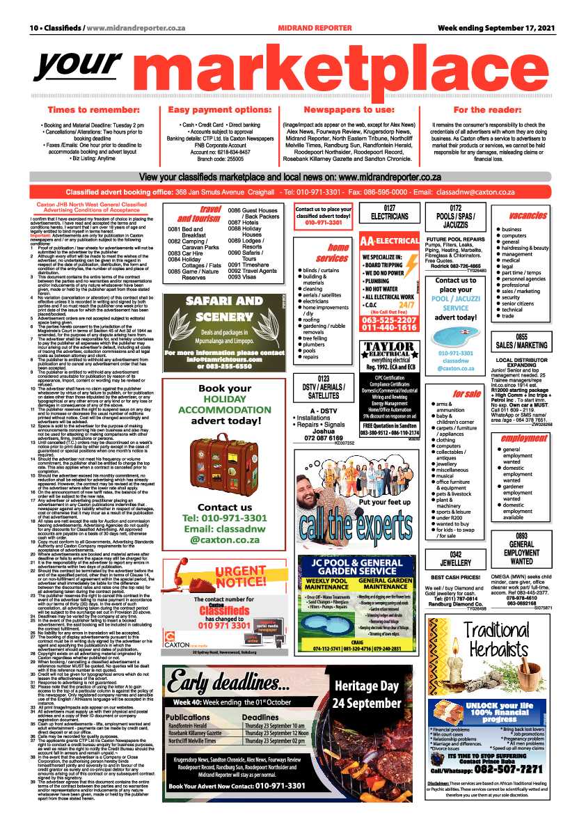 Midrand Reporter 17 September 2021 page 10
