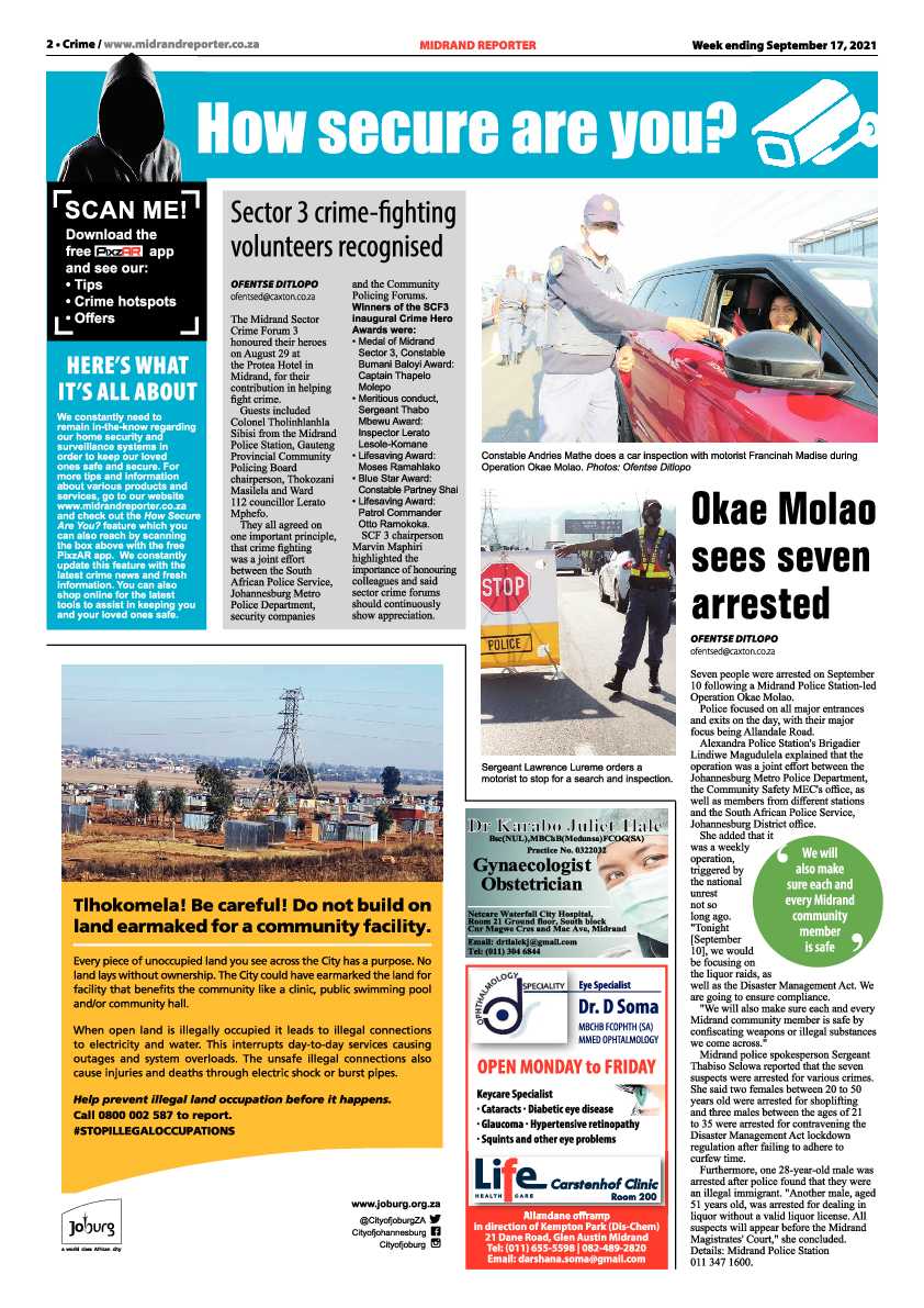 Midrand Reporter 17 September 2021 page 2