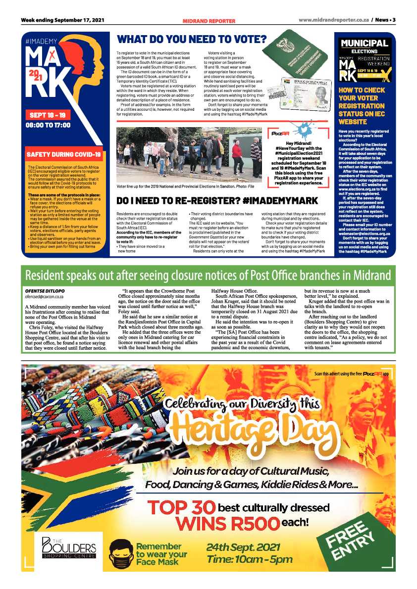 Midrand Reporter 17 September 2021 page 3