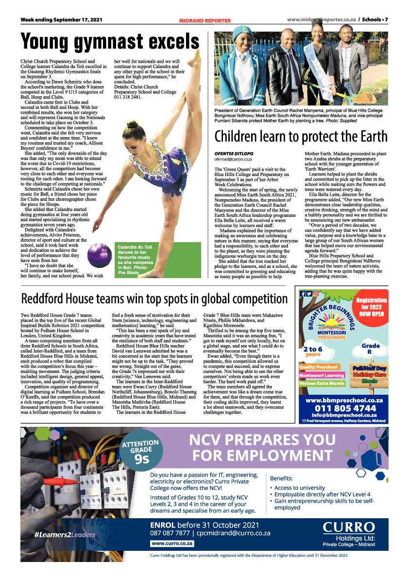 Midrand Reporter 17 September 2021 page 7