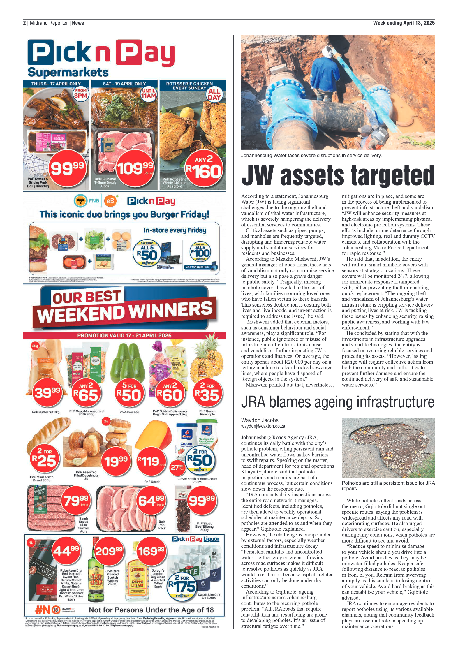 Midrand Reporter 18 April 2025 page 2