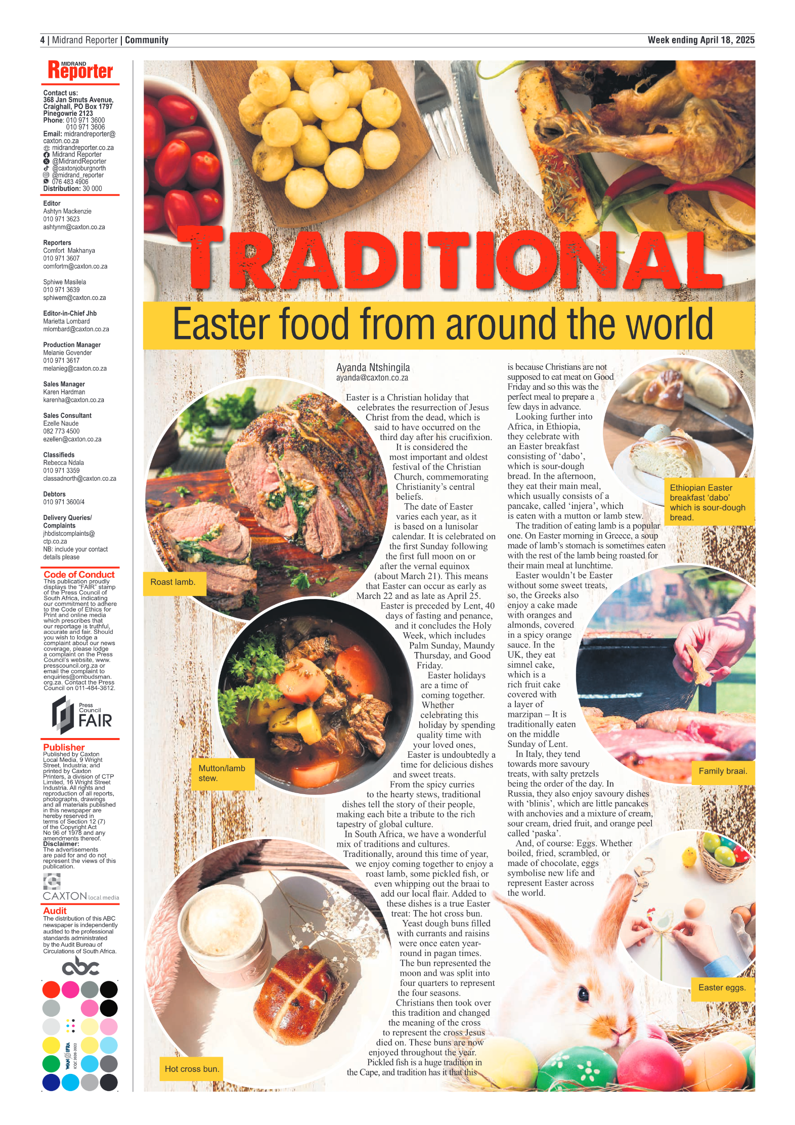 Midrand Reporter 18 April 2025 page 4