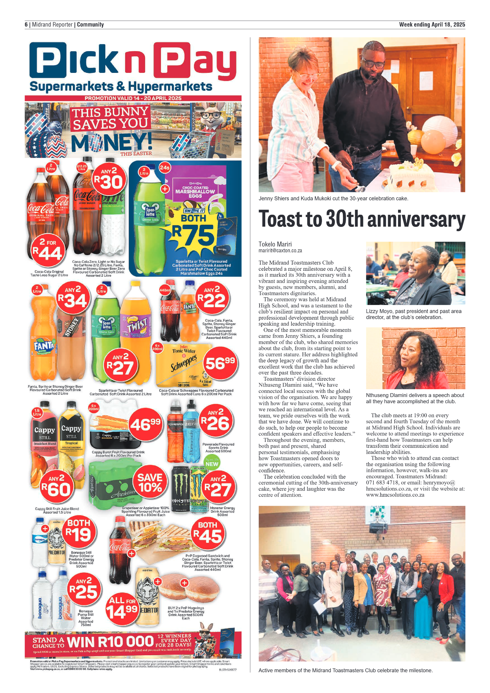 Midrand Reporter 18 April 2025 page 6