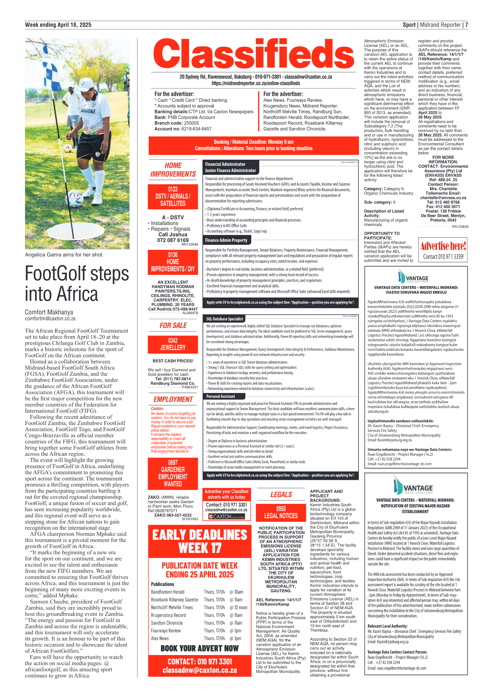 Midrand Reporter 18 April 2025 page 7