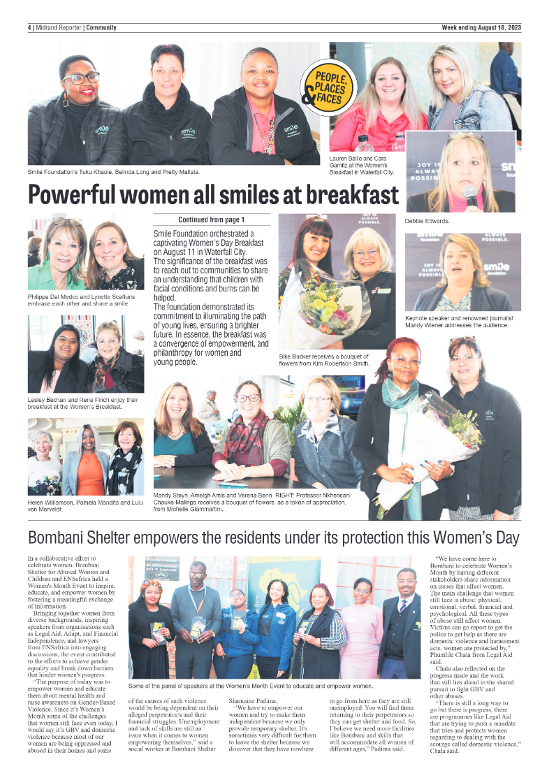 Midrand Reporter 18 August 2023 page 4