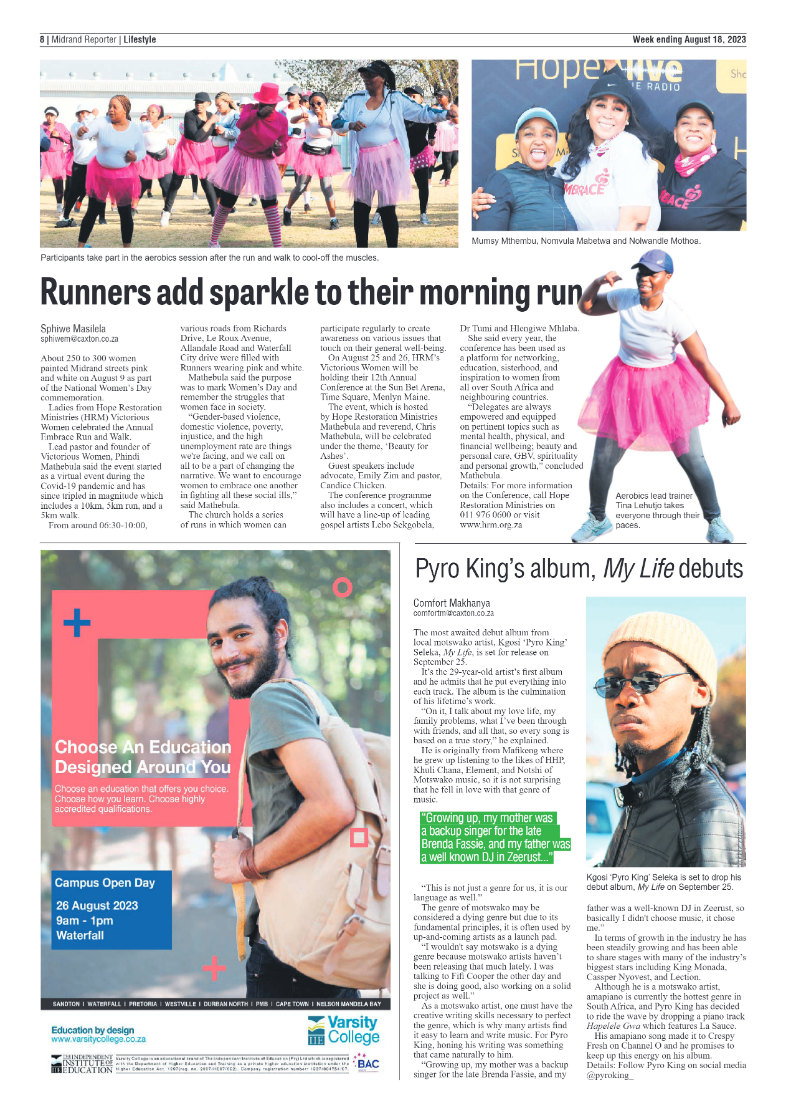 Midrand Reporter 18 August 2023 page 8