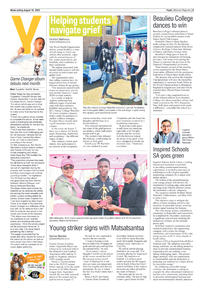 Midrand Reporter 18 August 2023 page 9
