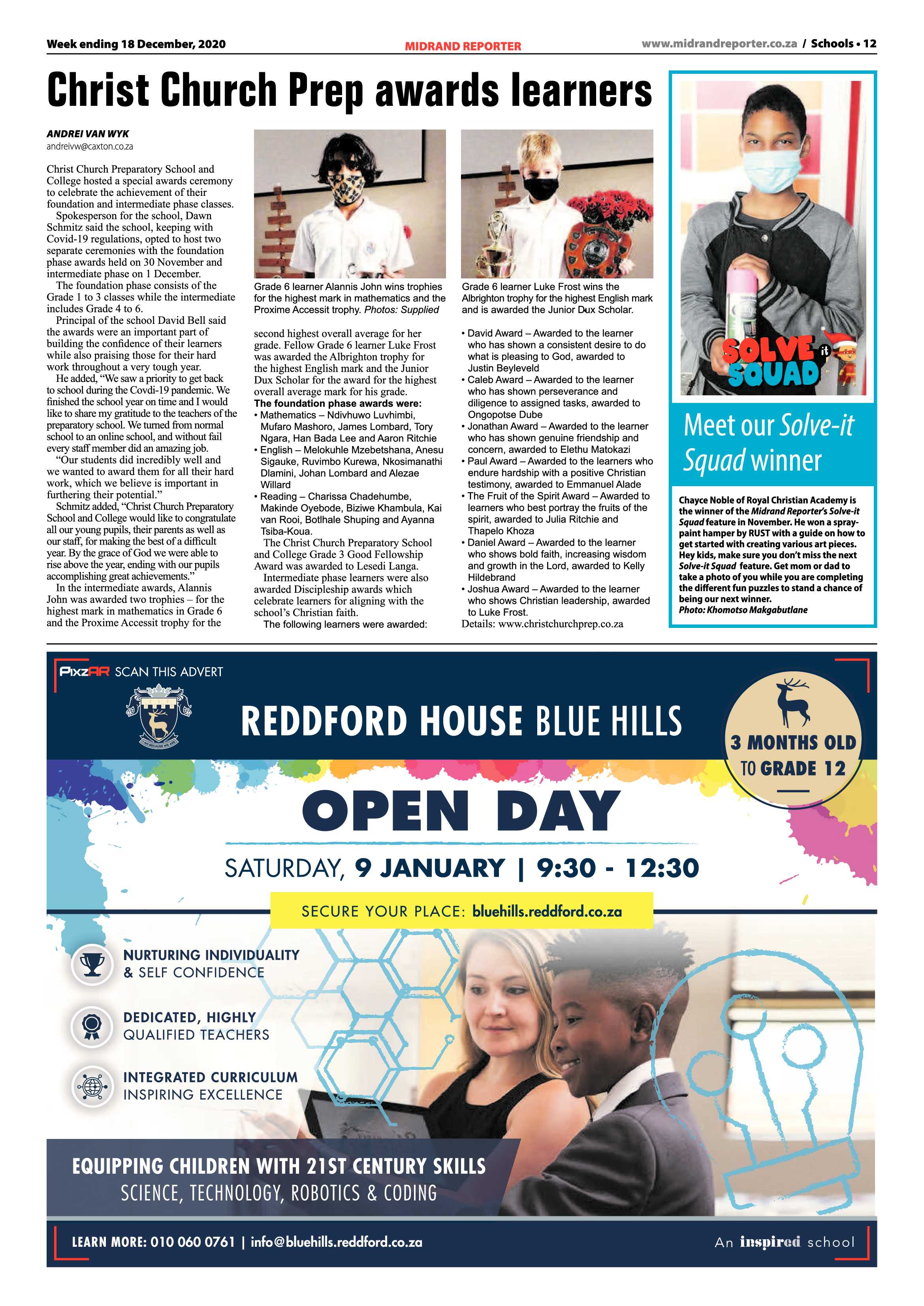 Midrand Reporter 18 December 2020 page 12