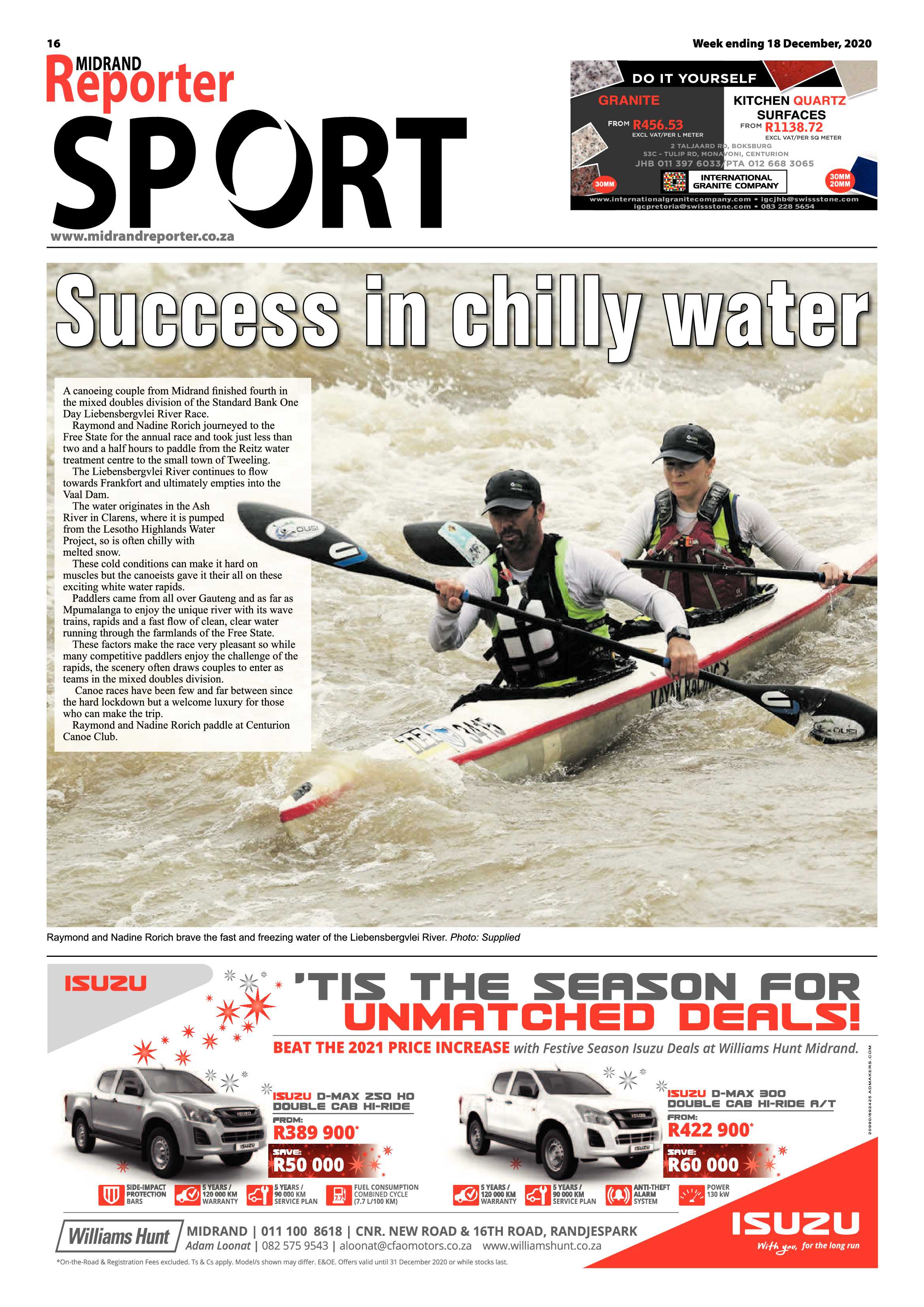 Midrand Reporter 18 December 2020 page 16