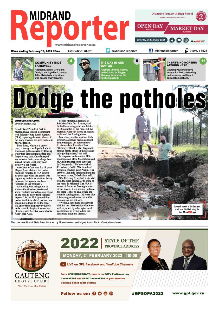 Midrand Reporter 18 February 2022 page 1