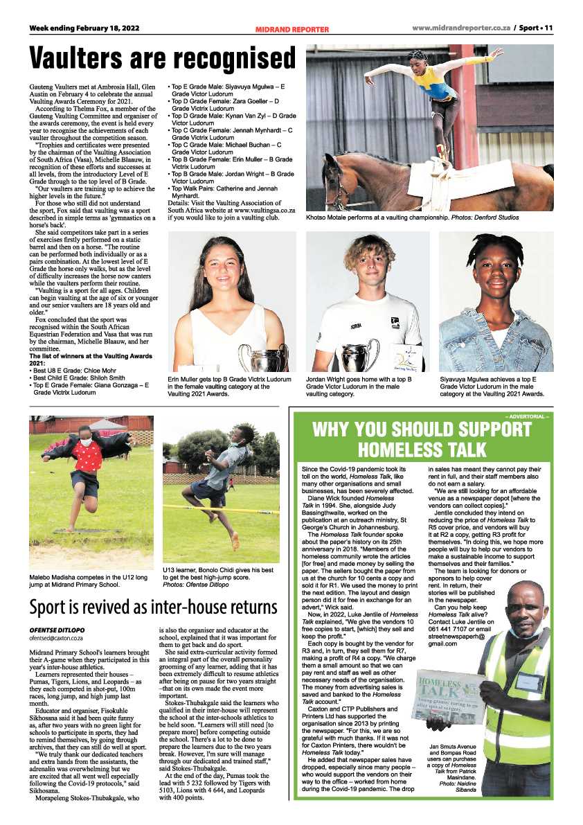 Midrand Reporter 18 February 2022 page 11