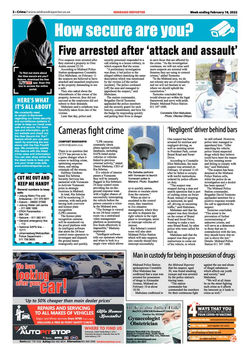 Midrand Reporter 18 February 2022 page 2