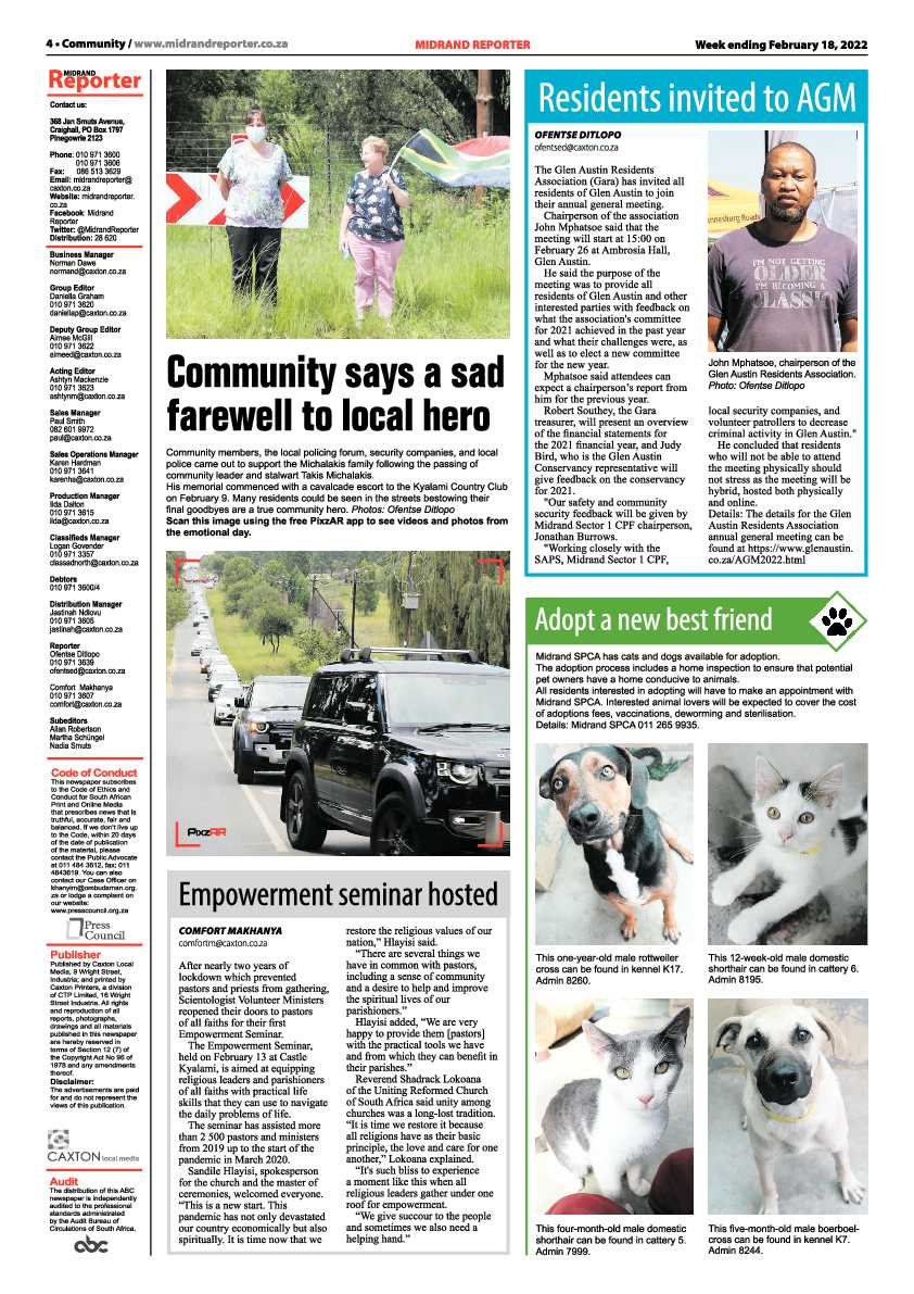 Midrand Reporter 18 February 2022 page 4