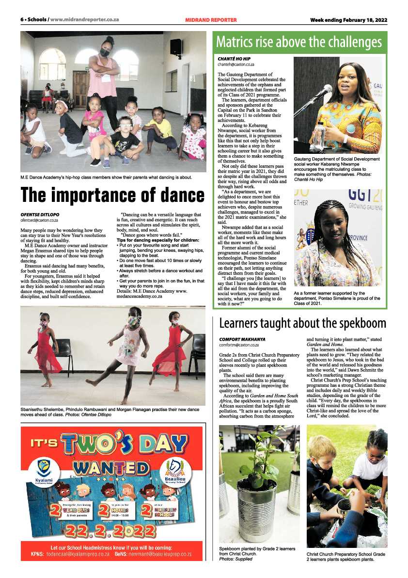 Midrand Reporter 18 February 2022 page 6