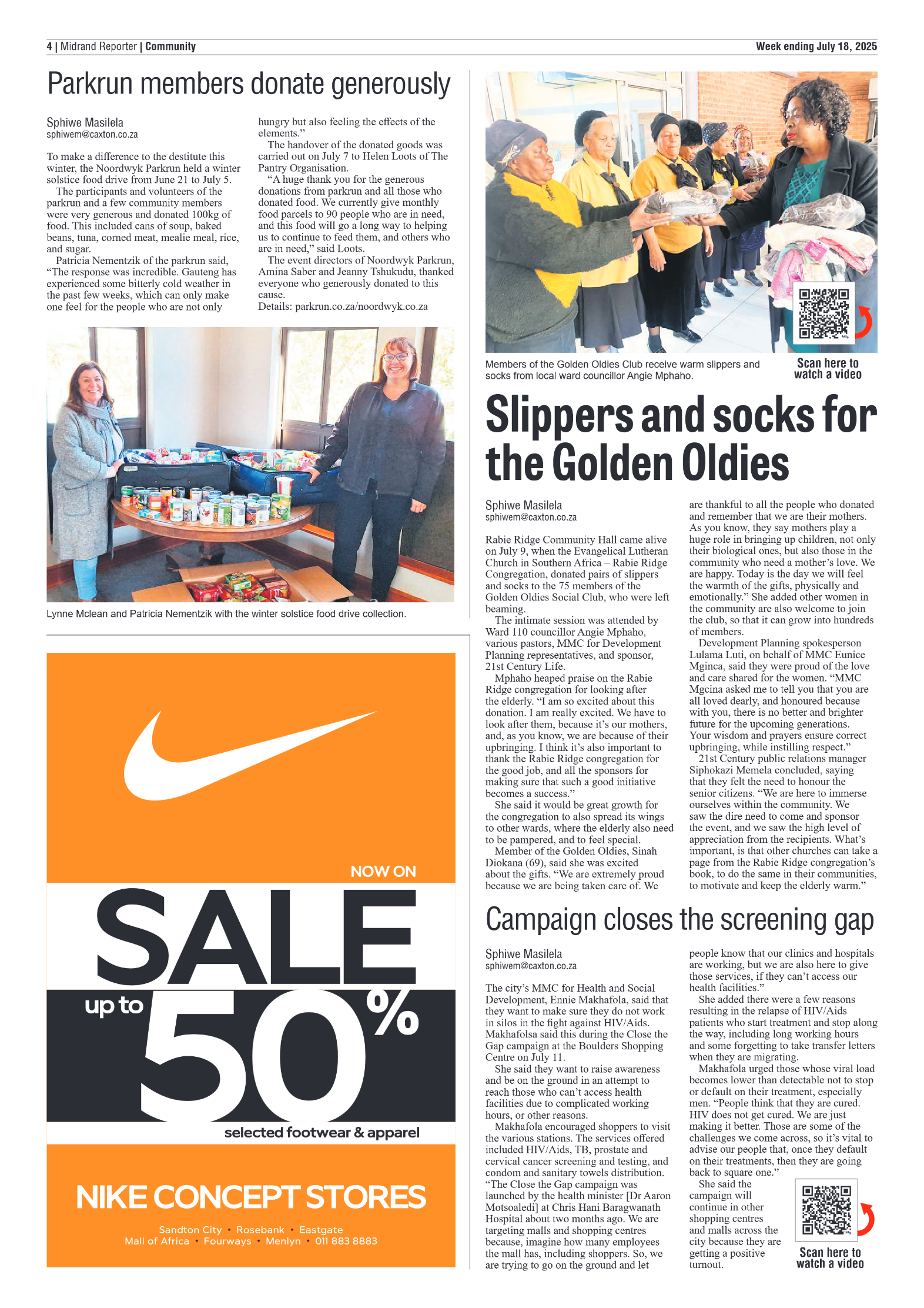 Midrand Reporter 18 July 2025 page 4