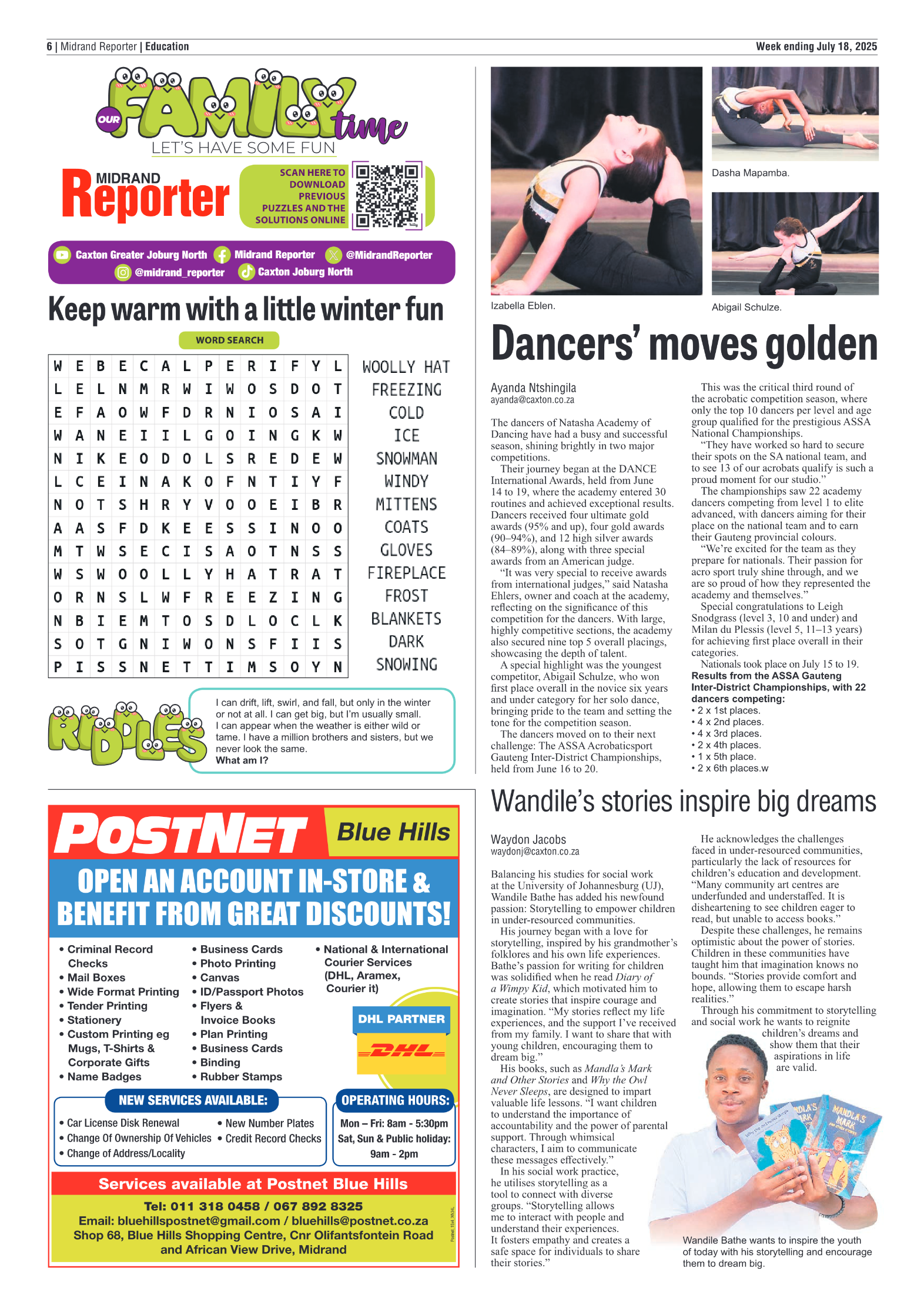 Midrand Reporter 18 July 2025 page 6