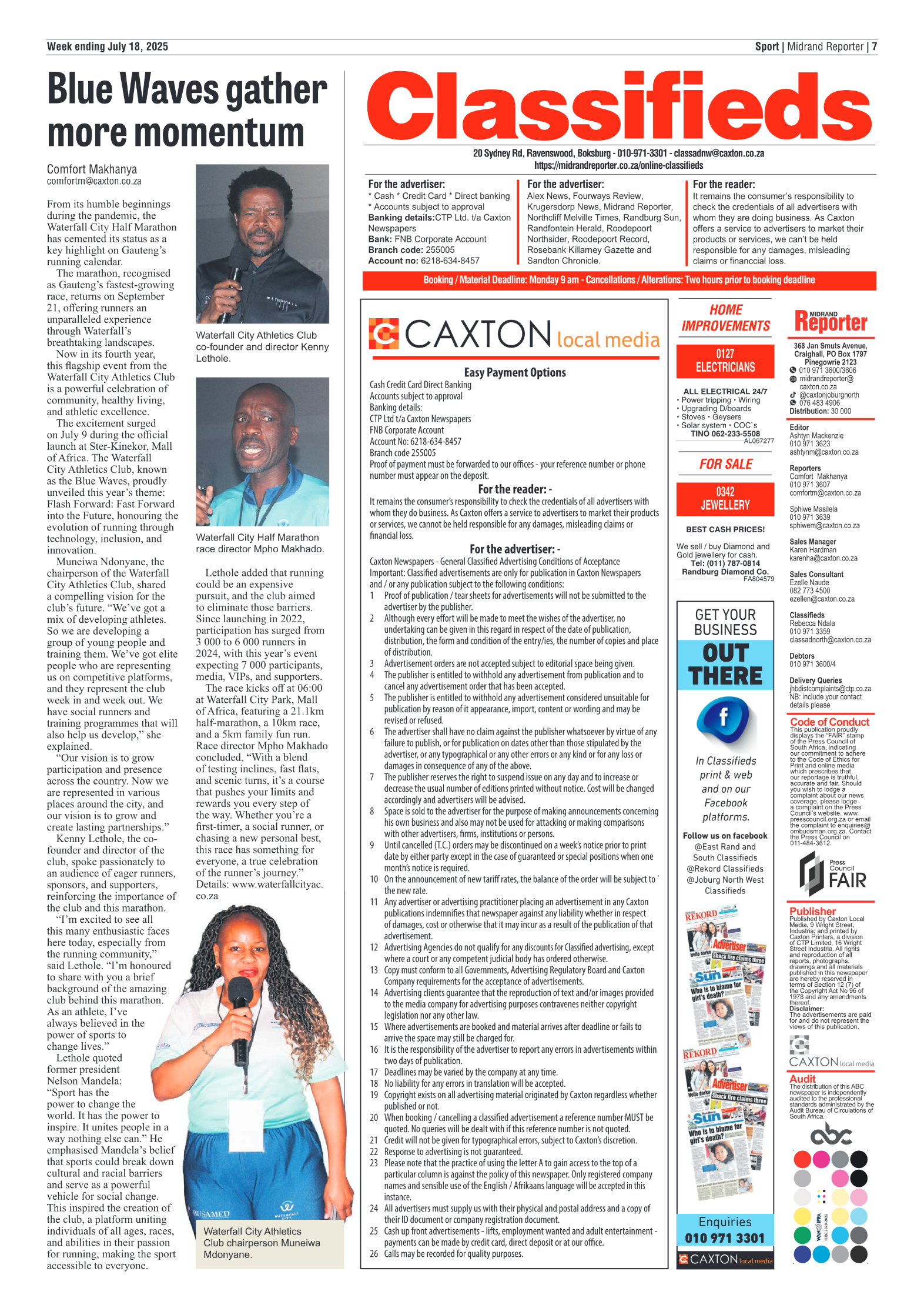 Midrand Reporter 18 July 2025 page 7