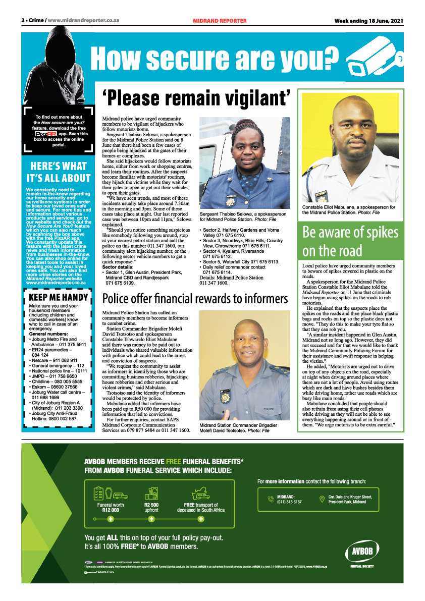 Midrand Reporter 18 June 2021 page 2