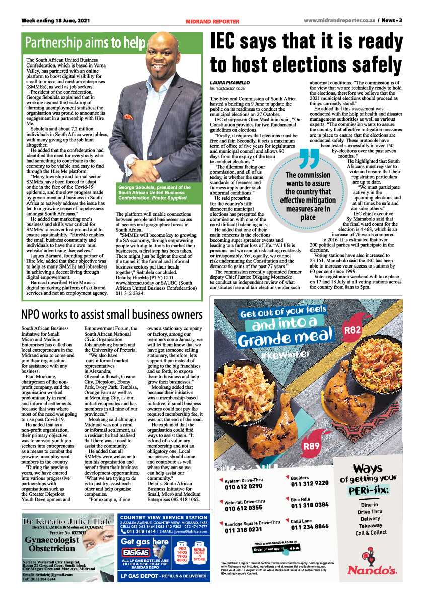 Midrand Reporter 18 June 2021 page 3