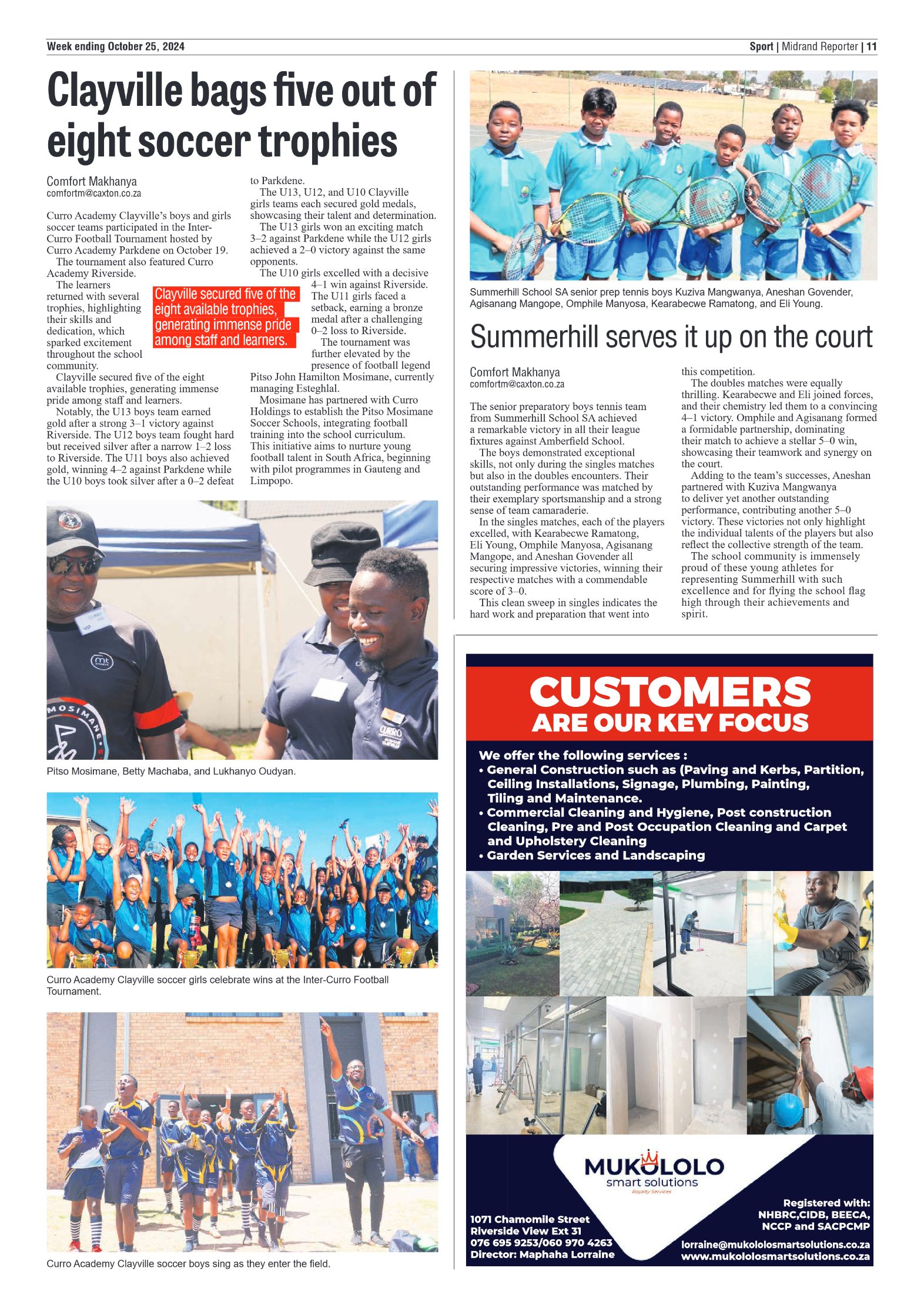 Midrand Reporter 25 October 2024 page 11