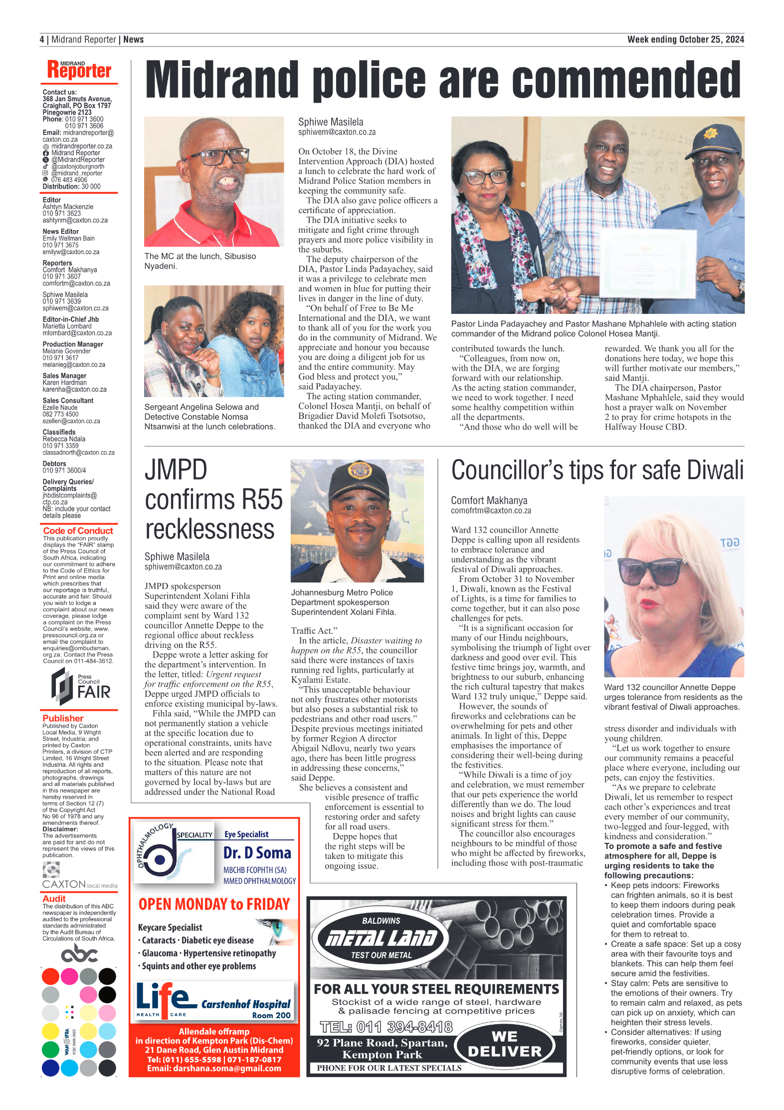 Midrand Reporter 25 October 2024 page 4