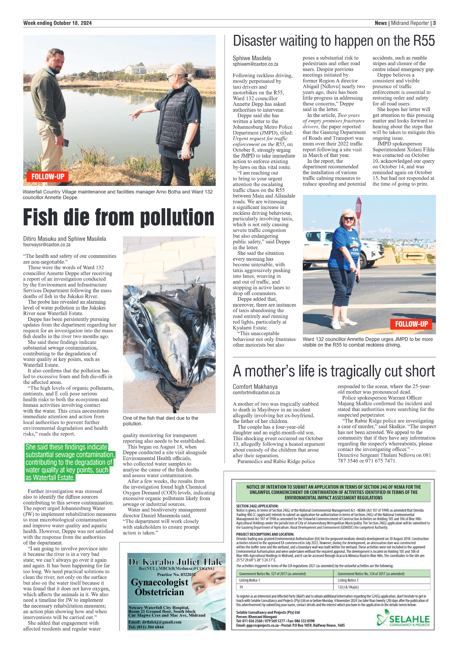Midrand Reporter 18 October 2024 page 3