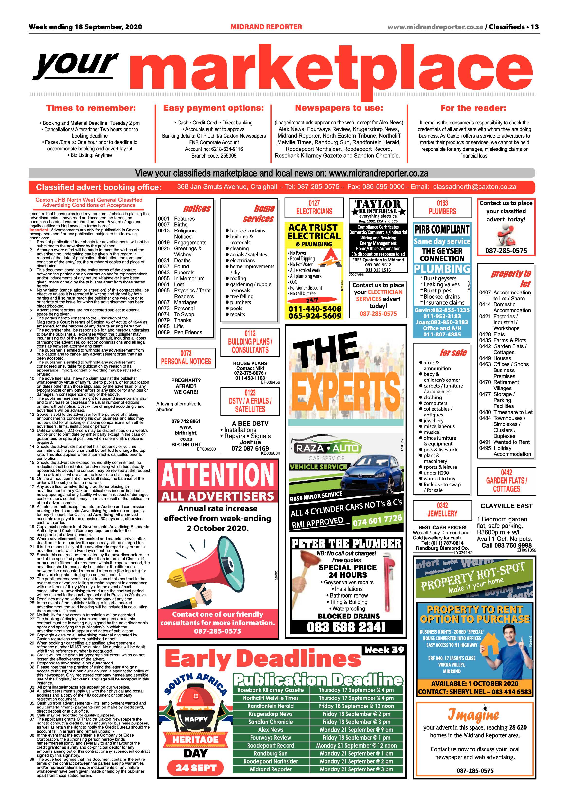 Midrand Reporter 18 September 2020 page 13