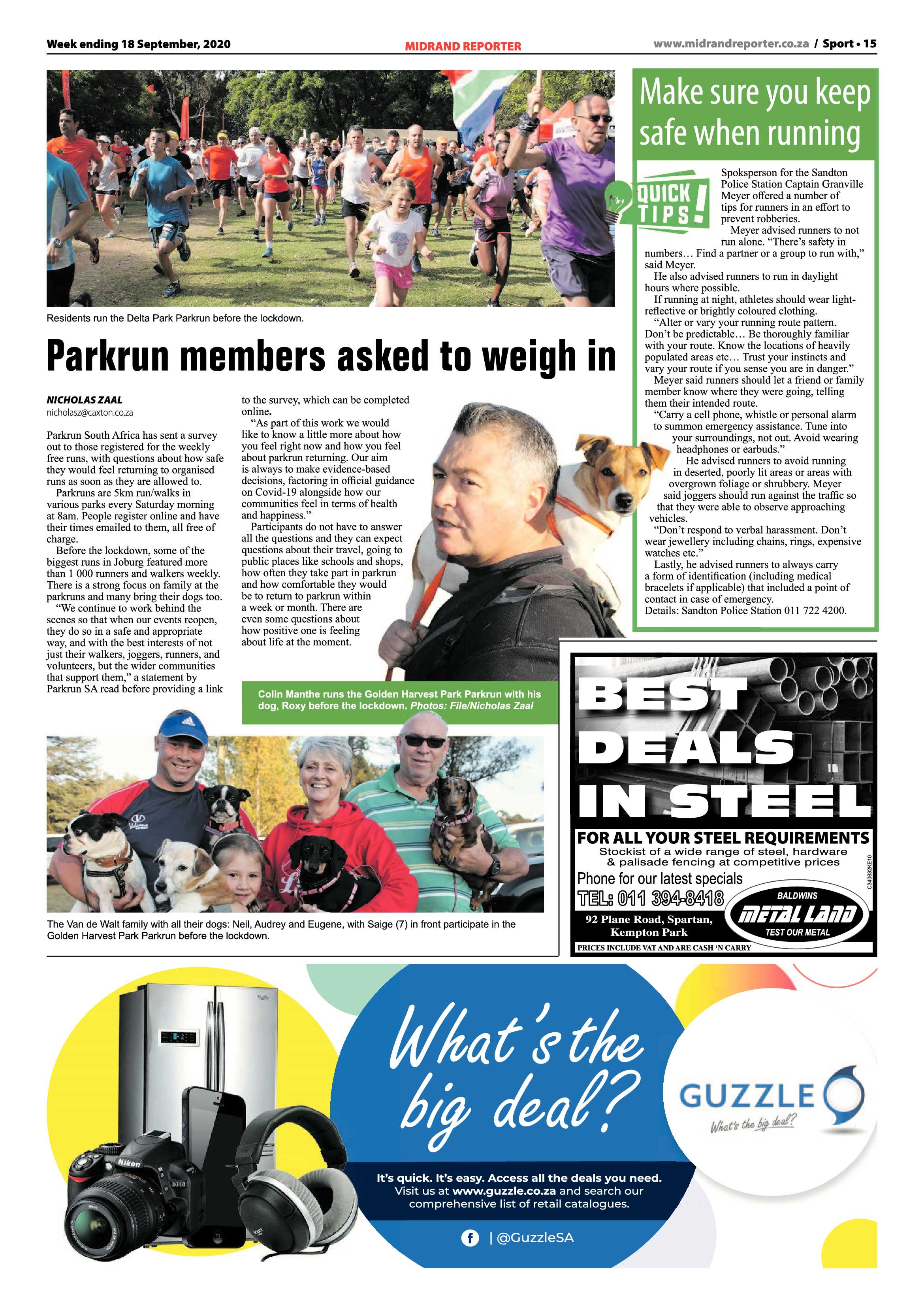 Midrand Reporter 18 September 2020 page 15