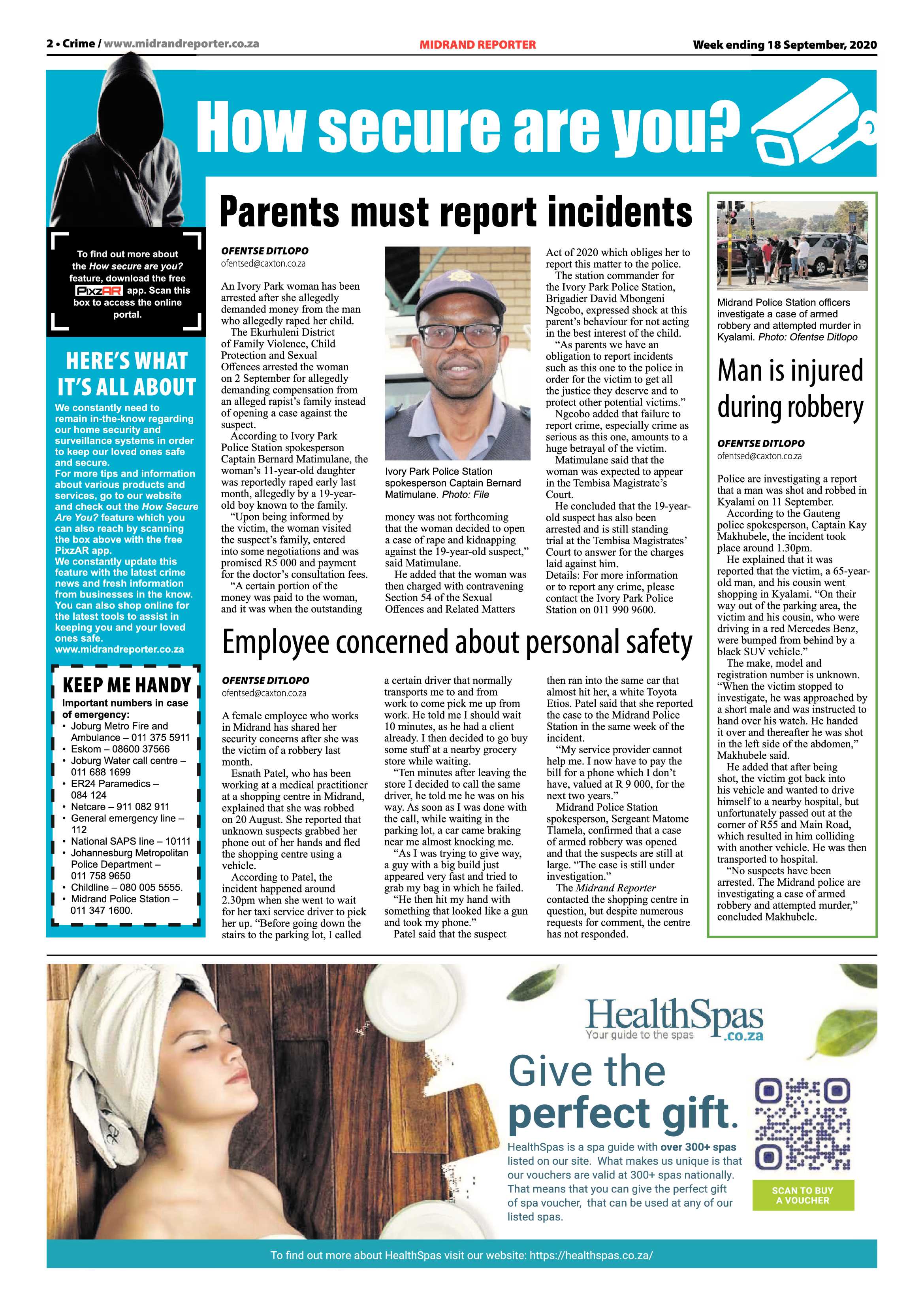 Midrand Reporter 18 September 2020 page 2