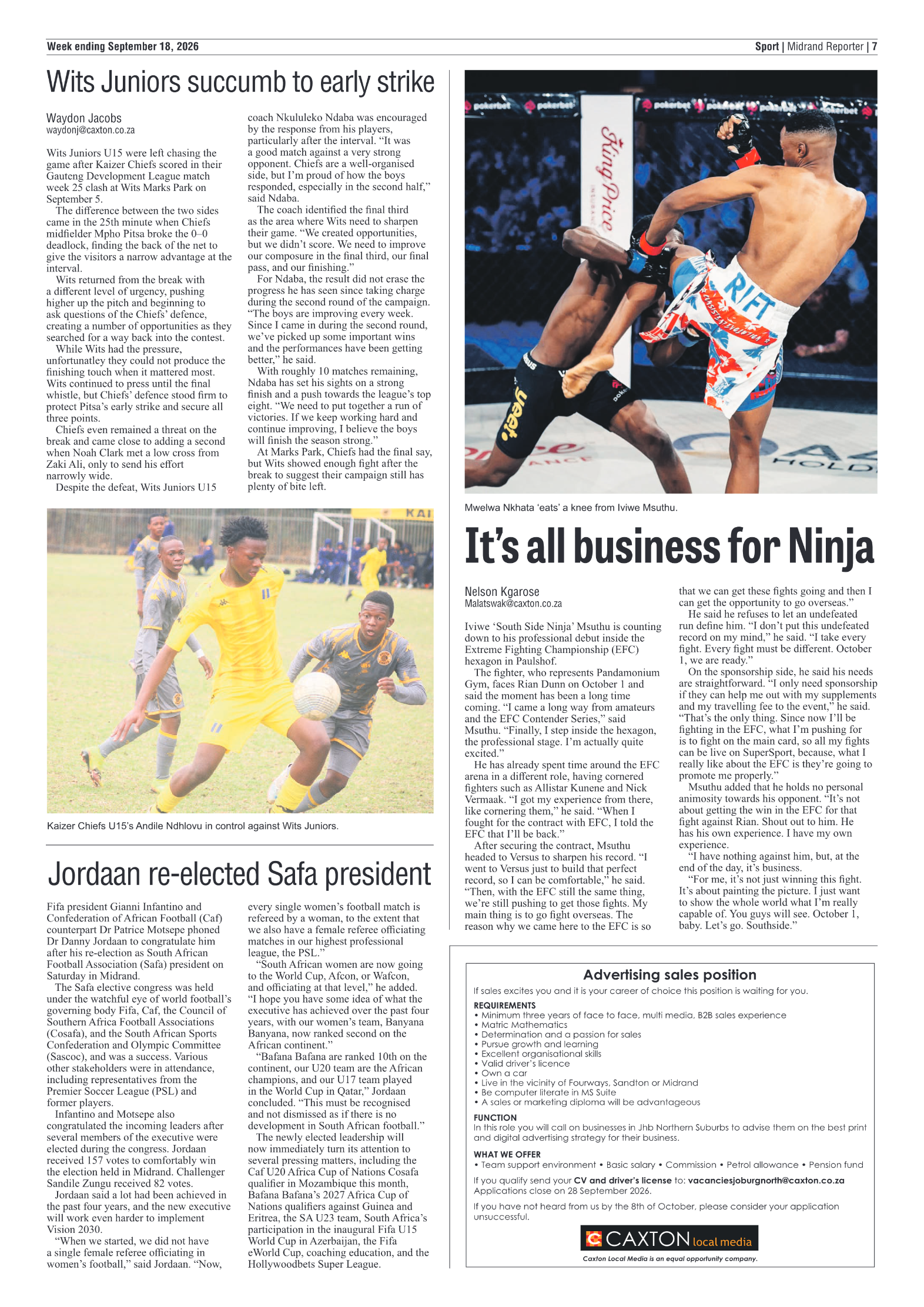 Midrand Reporter 18 September 2026 page 7
