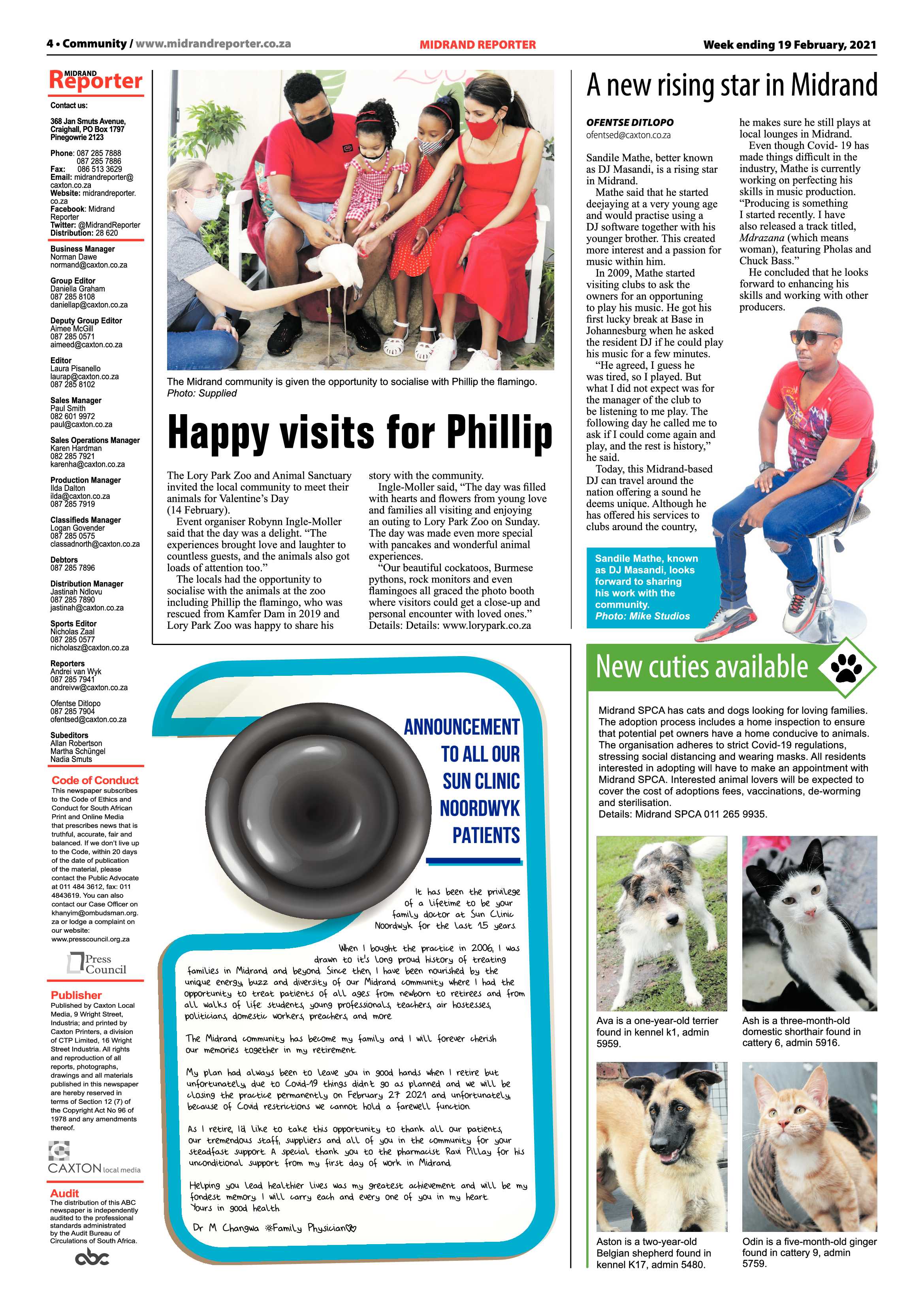 Midrand Reporter 19 February 2021 page 4