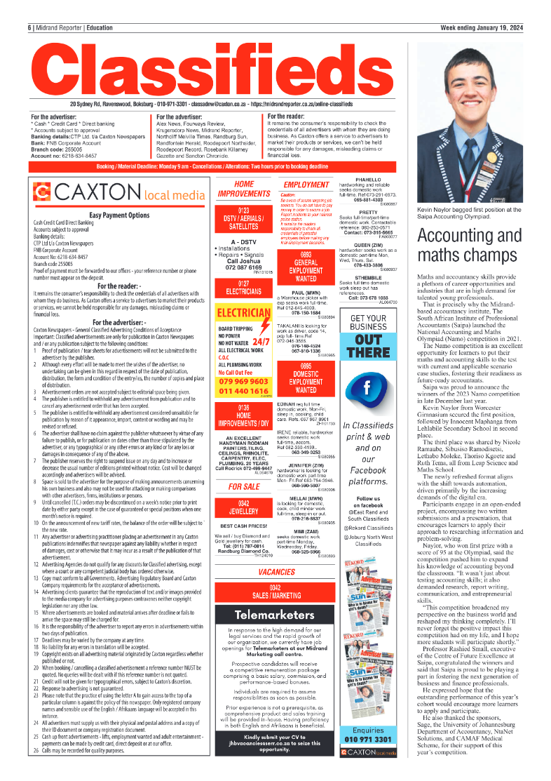 Midrand Reporter 19 Jan 2024 page 6