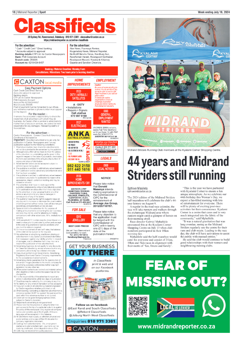 Midrand Reporter 19 July 2024 page 10