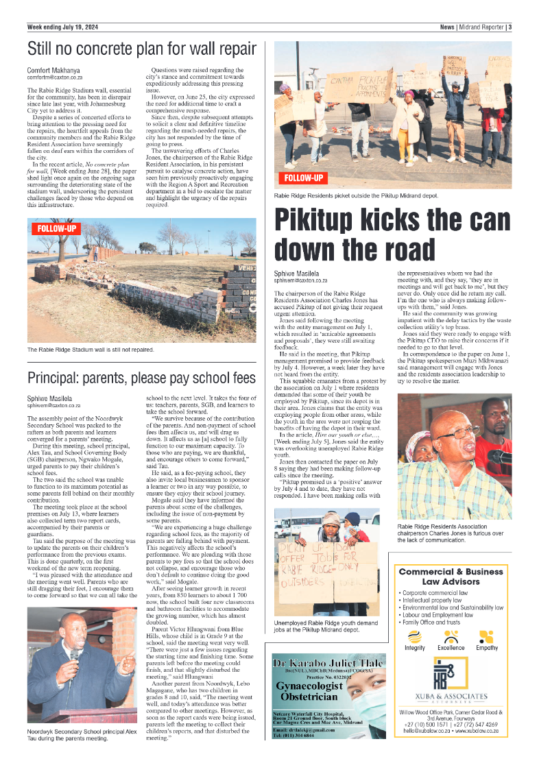 Midrand Reporter 19 July 2024 page 3