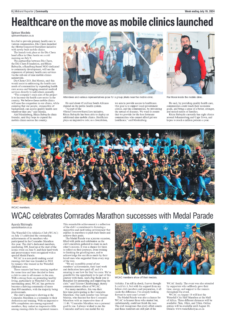 Midrand Reporter 19 July 2024 page 6