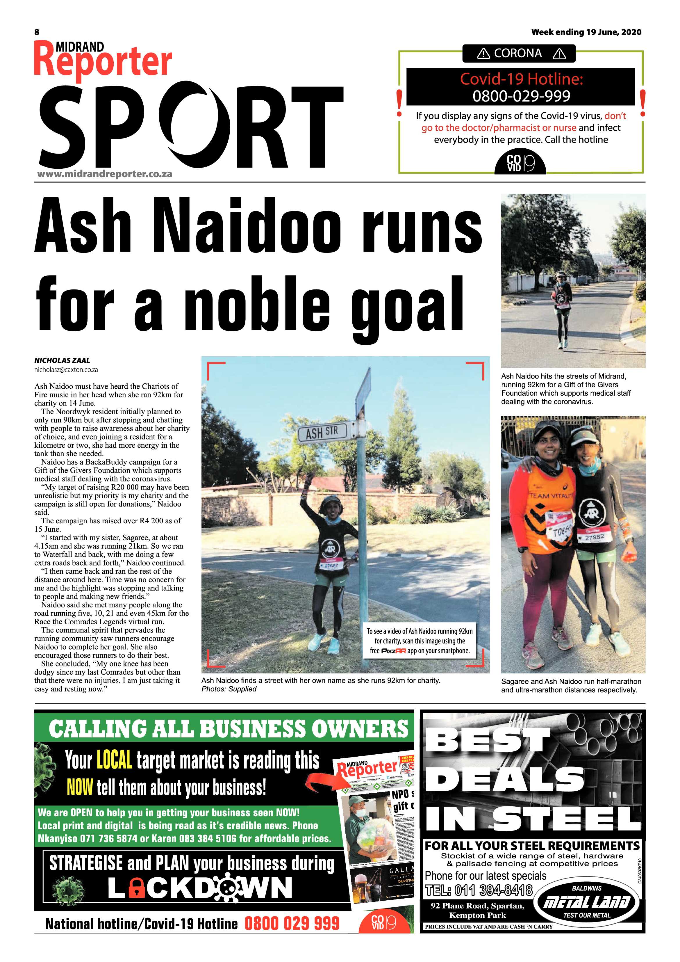 Midrand Reporter 19 June 2020 page 8