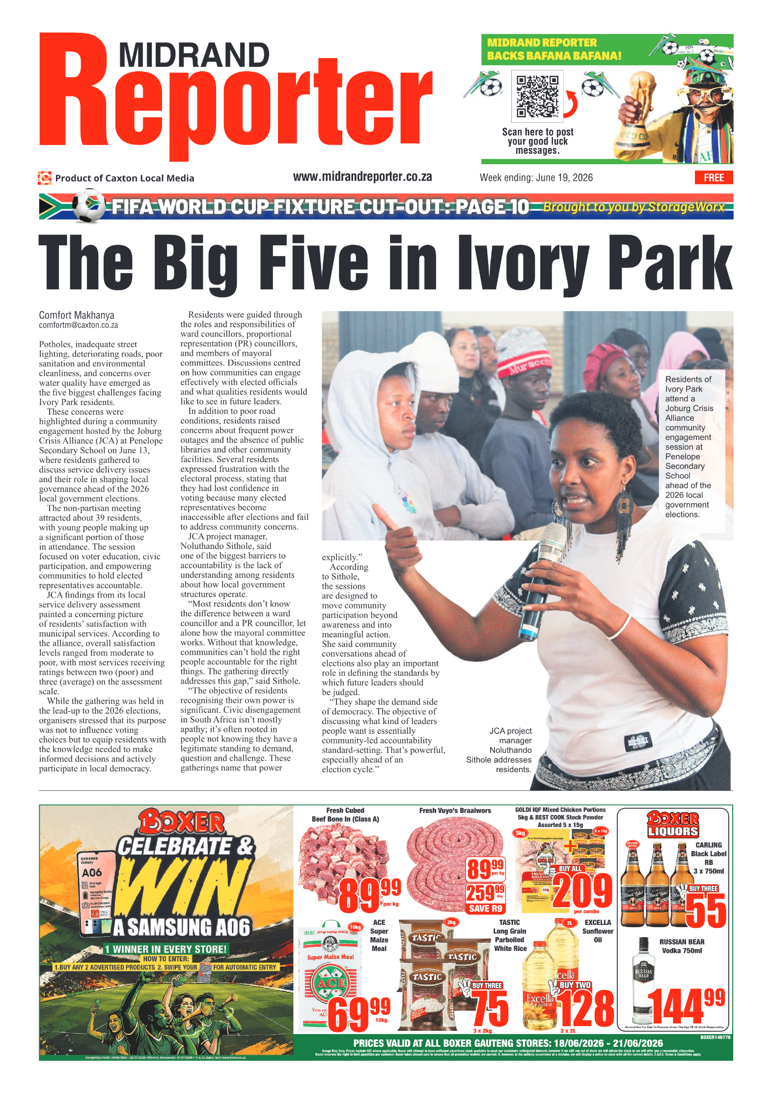 Midrand Reporter 19 June 2026 page 1