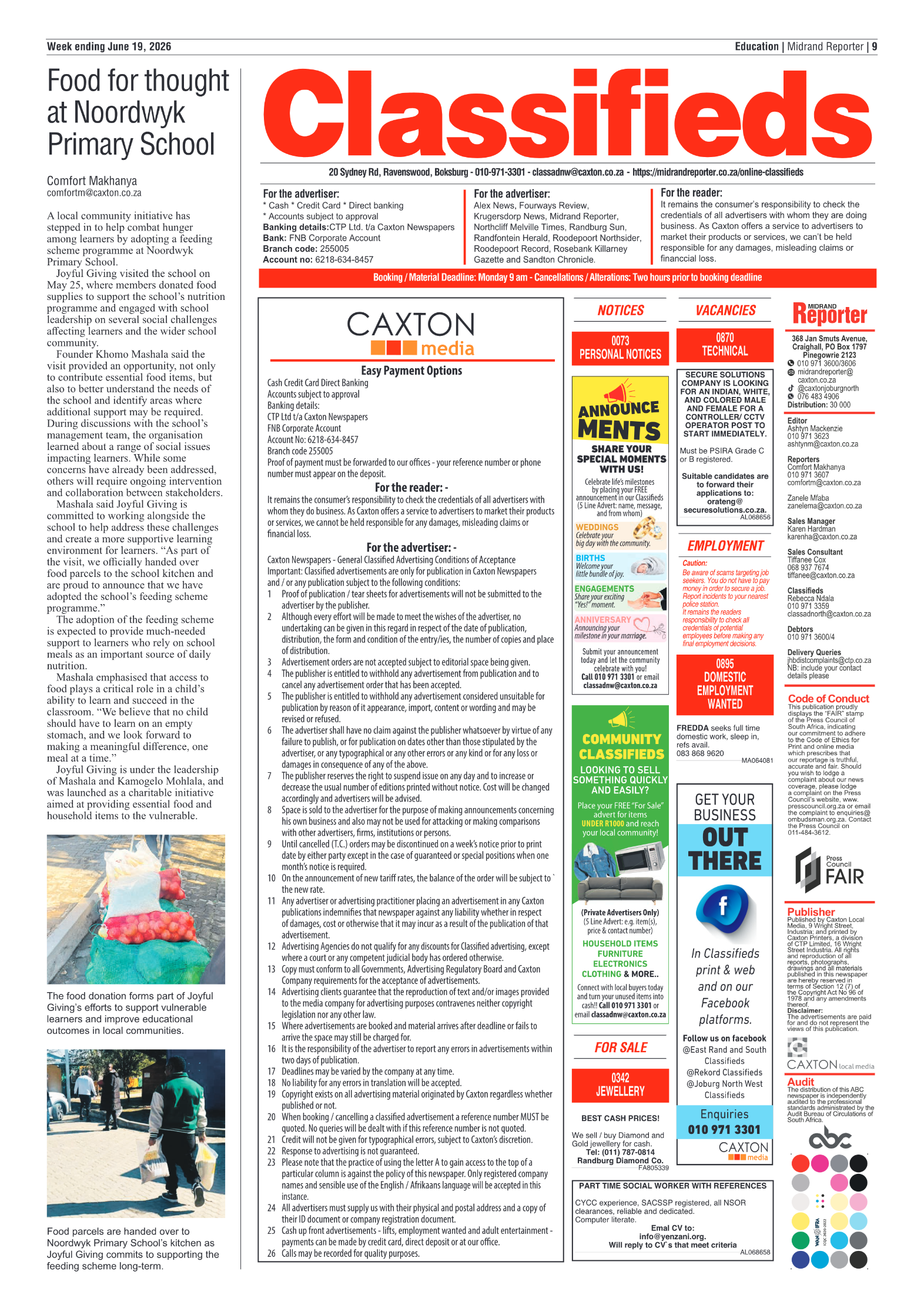 Midrand Reporter 19 June 2026 page 9