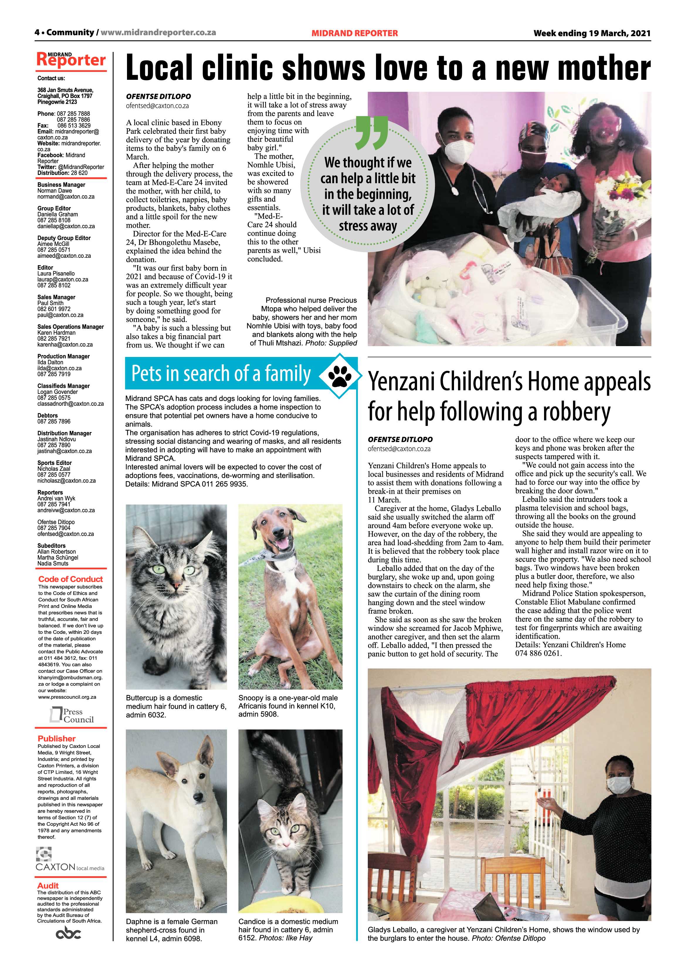 Midrand Reporter 19 March 2021 page 4