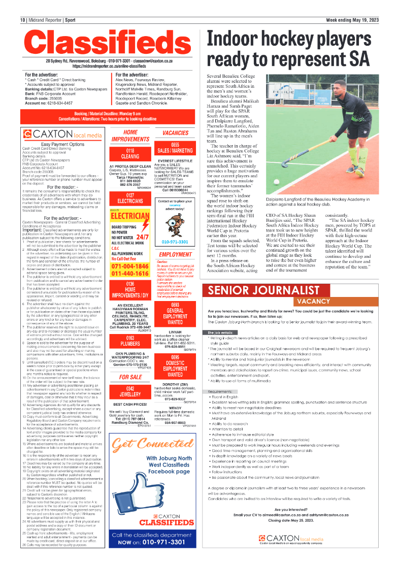 Midrand Reporter 19 May 2023 page 10